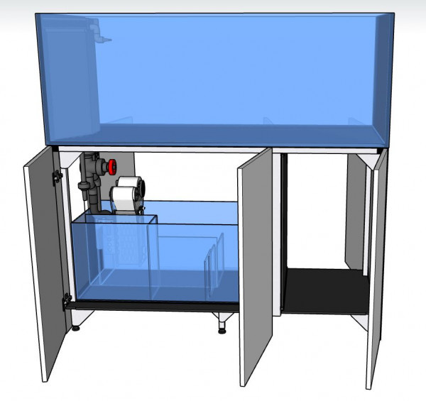 "D-D Aqua-Pro Reef 1500 Peninsula - Driftwood Concrete"